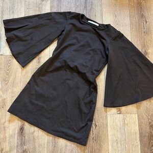 Susana Monaco Brown Bell Sleeve Dress, M